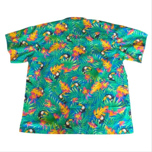 NEW Blue Generation Hawaiian Shirt Toucans 2XL - Picture 2 of 8